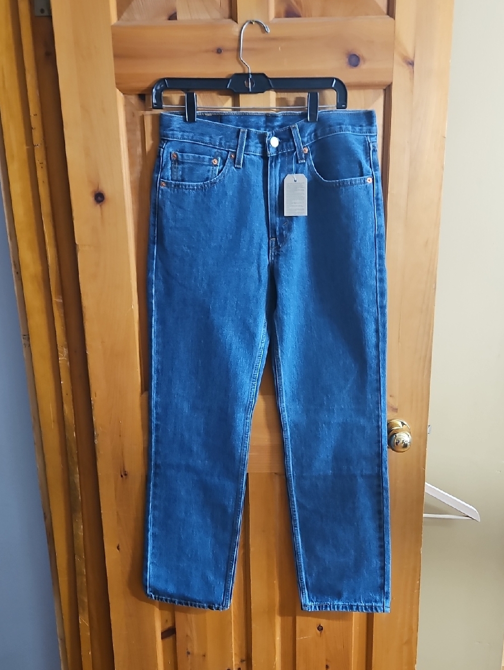 Men's Straight Jeans in Blue Denim